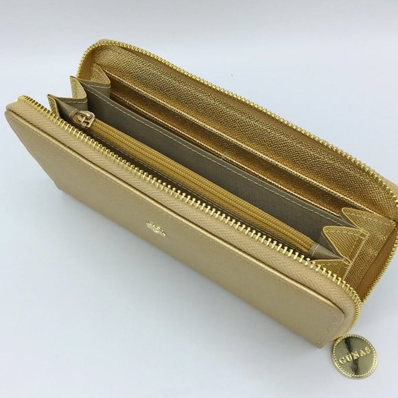 Uptown - Gold Zipper Wallet - Picture 3 of 3
